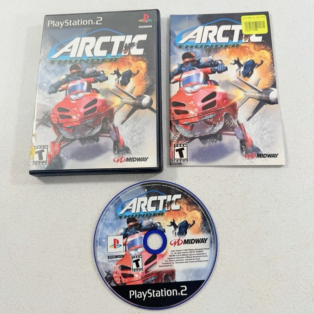 Arctic Thunder PS2 Sony PlayStation 2 CIB‎ Complete W/ Reg Card Tested 2001